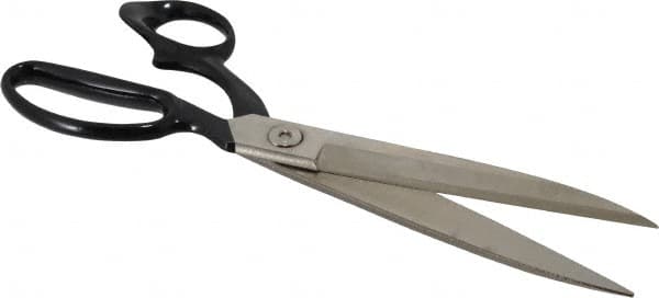 Wiss - 6" LOC, 12-1/2" OAL Bent Upholstery, Carpet, & Fabric Shears - Offset Handle, For Carpet, Composite Materials, Synthetic Fibers - Americas Industrial Supply