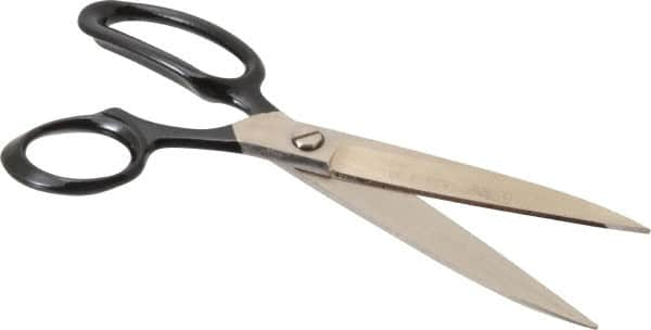 Wiss - 5" LOC, 10-3/8" OAL Inlaid Industrial Straight Shears - Straight Handle, For Carpet, Drapery, Upholstery - Americas Industrial Supply