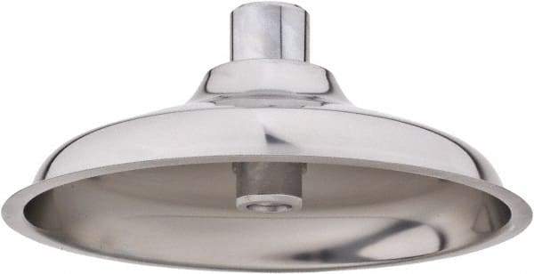 Haws - 1" Inlet, 10-5/8" Long x 10-5/8" Wide x 4-9/16" High x 3/32" Thick, Stainless Steel Plumbed Wash Station Showerhead - Compatible with Emergency Showers, Combination Drench Shower & Eye/Face Wash Stations - Americas Industrial Supply