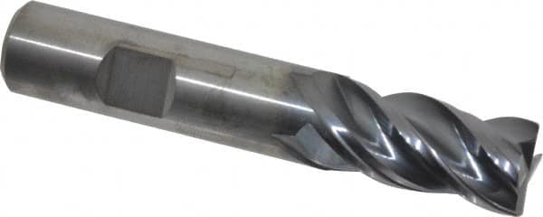 Kennametal - 5/8", 4 Flute, Solid Carbide, 0.03" Corner Radius End Mill - 3-1/2" OAL, 1-1/4" LOC - Americas Industrial Supply