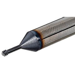 Iscar - 0.122" Cutting Diam, 3 Flute, Solid Carbide Helical Flute Thread Mill - Internal Thread, 0.35" LOC, 2-1/2" OAL - Americas Industrial Supply