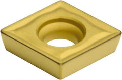 Sumitomo - CPMT2.51.51 EMU Grade AC820P Carbide Turning Insert - Al2O3 Finish, 80° Diamond, 5/16" Inscr Circle, 3/32" Thick, 1/64" Corner Radius - Americas Industrial Supply
