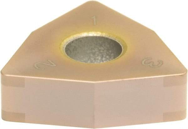 Sumitomo - 6NC-WNGA432 Grade BNC160 PCBN Turning Insert - TiN Finish, 80° Trigon, 1/2" Inscr Circle, 3/16" Thick, 1/32" Corner Radius - Americas Industrial Supply