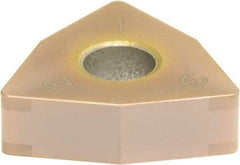 Sumitomo - 6NC-WNGA432 Grade BNC160 PCBN Turning Insert - TiN Finish, 80° Trigon, 1/2" Inscr Circle, 3/16" Thick, 1/32" Corner Radius - Americas Industrial Supply