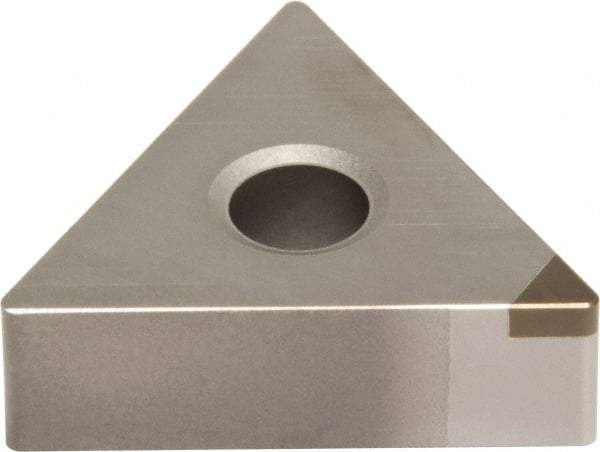 Sumitomo - NU-TNMA330.5 Grade BN2000 PCBN Turning Insert - Uncoated, 60° Triangle, 3/8" Inscr Circle, 3/16" Thick, 0.0078" Corner Radius - Americas Industrial Supply