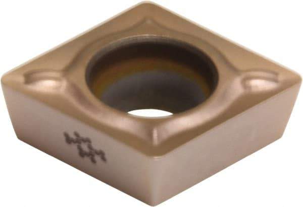 Sumitomo - CPMT32.52 ESU Grade T2000Z Cermet Turning Insert - TiN/AlN Finish, 80° Diamond, 3/8" Inscr Circle, 5/32" Thick, 1/32" Corner Radius - Americas Industrial Supply