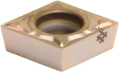 Sumitomo - CCMT32.52 ELUW Grade T2000Z Cermet Turning Insert - TiN/AlN Finish, 80° Diamond, 3/8" Inscr Circle, 5/32" Thick, 1/32" Corner Radius - Americas Industrial Supply