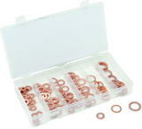 110 Pc. Copper Washer Assortment - 1/4" - 5/8" - Americas Industrial Supply