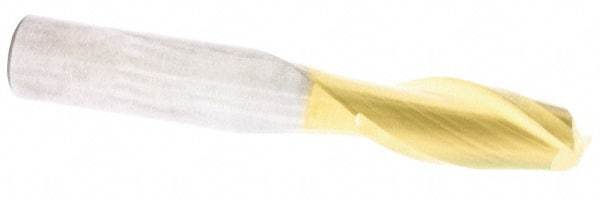 Sumitomo - 3/4", 1-1/2" LOC, 3/4" Shank Diam, 4" OAL, 4 Flute, Solid Carbide Square End Mill - Single End, TiN Finish, Spiral Flute, 30° Helix, Centercutting, Right Hand Cut, Right Hand Flute - Americas Industrial Supply