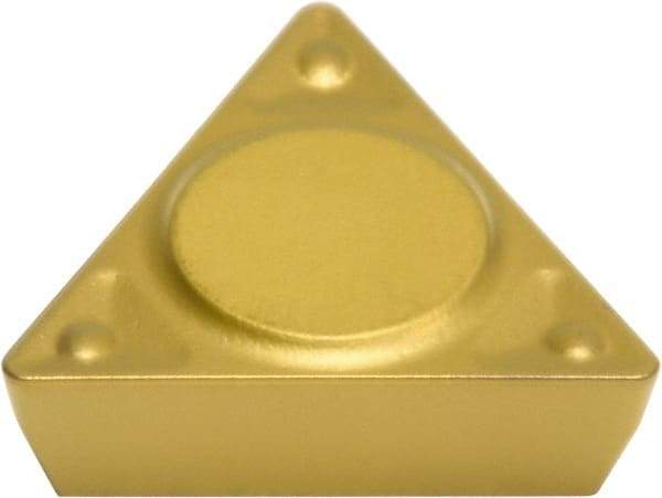 Sumitomo - TPMR221 ENF Grade AC820P Carbide Turning Insert - Al2O3 Finish, 60° Triangle, 1/4" Inscr Circle, 1/8" Thick, 1/64" Corner Radius - Americas Industrial Supply