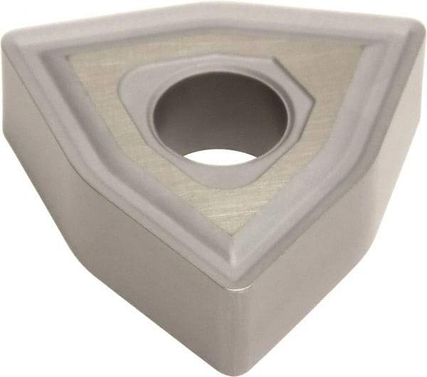Sumitomo - WNMG431 EEX Grade EH510 Carbide Turning Insert - Uncoated, 80° Trigon, 1/2" Inscr Circle, 3/16" Thick, 1/64" Corner Radius - Americas Industrial Supply