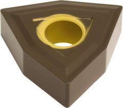 Hertel - WNMA333 1 Grade HC315T Carbide Turning Insert - Al2O3 Finish, 80° Trigon, 3/8" Inscr Circle, 3/16" Thick, 3/64" Corner Radius - Americas Industrial Supply