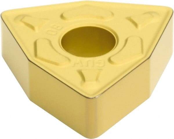 Sumitomo - WNMG432 EGUW Grade AC810P Carbide Turning Insert - Al2O3 Finish, 80° Trigon, 1/2" Inscr Circle, 3/16" Thick, 1/32" Corner Radius - Americas Industrial Supply