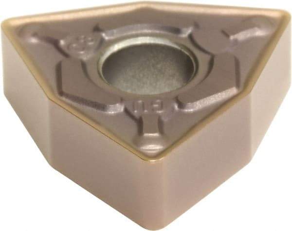Sumitomo - WNMG433 EGU Grade AC530U Carbide Turning Insert - TiAlN/AlCrN Finish, 80° Trigon, 1/2" Inscr Circle, 3/16" Thick, 3/64" Corner Radius - Americas Industrial Supply