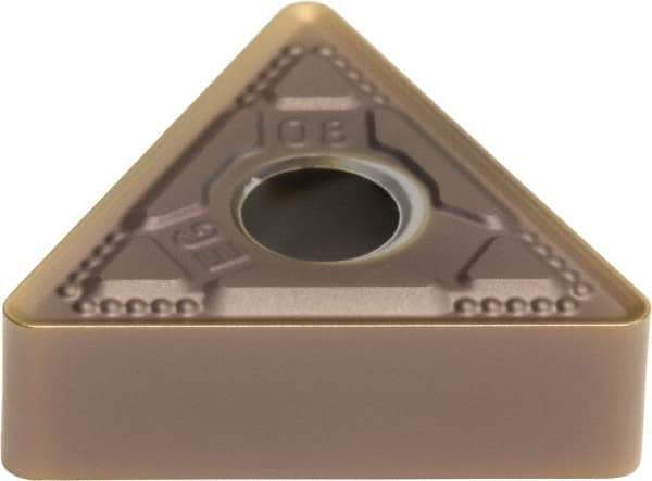 Sumitomo - TNMG332 EEG Grade AC510U Carbide Turning Insert - TiAlN/AlCrN Finish, 60° Triangle, 1/2" Inscr Circle, 3/16" Thick, 1/32" Corner Radius - Americas Industrial Supply