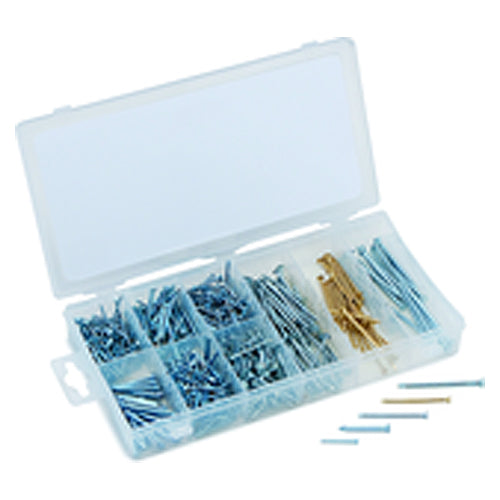 550 Pieces Nail Assortment - Brad nails, finishing nails and masonry nails - Americas Industrial Supply