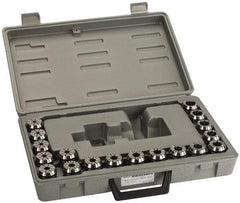 Accupro - 18 Piece, 7/32" to 3/4" Capacity, ER Collet Set - 0.02mm TIR, Series ER32 - Exact Industrial Supply