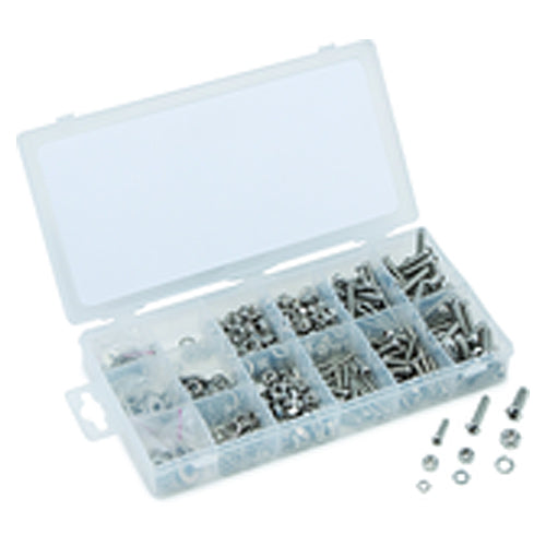 100 Pieces - Metric Nylon Locknut Assortment - M4 - M12 - Americas Industrial Supply