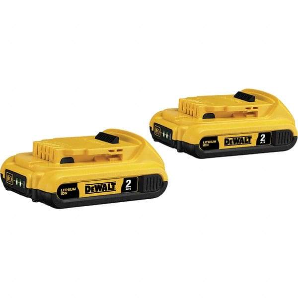 DeWALT - 20 Volt Lithium-Ion Power Tool Battery - 2 Ahr Capacity, 1/2 hr Charge Time, Series XR - Americas Industrial Supply