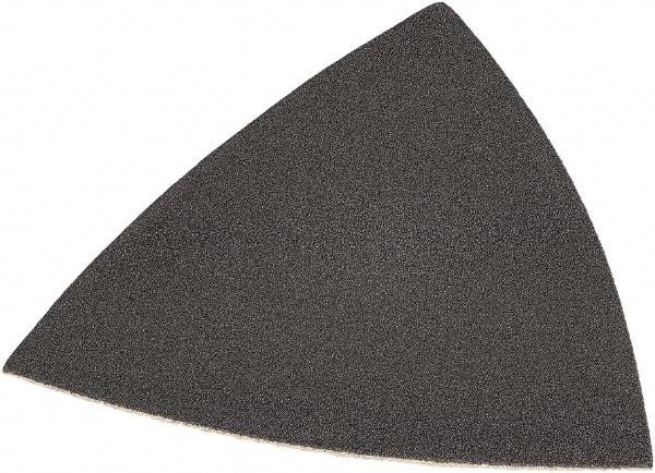 DeWALT - 220 Grit, Aluminum Oxide TriangleSanding Sheet - 3-1/2" Long x 3-3/4" Wide, Very Fine Grade, Weighted Cloth Backing - Americas Industrial Supply