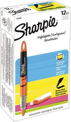 Sharpie - Fluorescent Orange Highlighter - Chisel Tip, AP Nontoxic Ink - Americas Industrial Supply