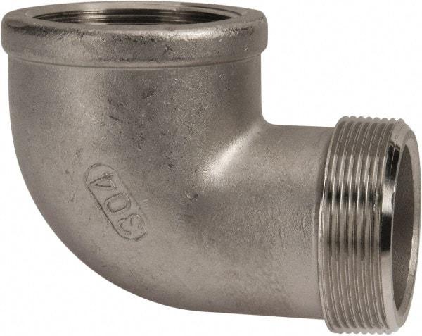 Value Collection - 2" Grade 304 Stainless Steel Pipe 90° Street Elbow - FNPT x MNPT End Connections, 150 psi - Americas Industrial Supply