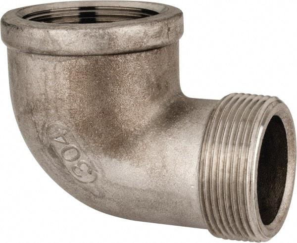 Value Collection - 1-1/2" Grade 304 Stainless Steel Pipe 90° Street Elbow - FNPT x MNPT End Connections, 150 psi - Americas Industrial Supply