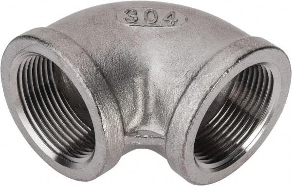 Value Collection - 1-1/4" Grade 304 Stainless Steel Pipe 90° Elbow - FNPT x FNPT End Connections, 150 psi - Americas Industrial Supply