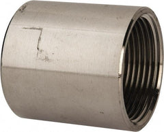 Value Collection - 1-1/4" Grade 316 Stainless Steel Pipe Coupling - FNPT x FNPT End Connections, 150 psi - Americas Industrial Supply