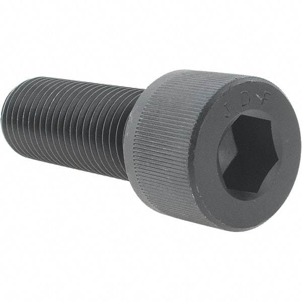 Value Collection - 1-1/4 - 7 UNC Hex Socket Drive, Socket Cap Screw - Alloy Steel, Black Oxide Finish, Fully Threaded, 3-1/2" Length Under Head - Americas Industrial Supply