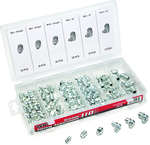 110 Pc. Grease Fitting Assortment - stright and 90 degree fittings - Americas Industrial Supply