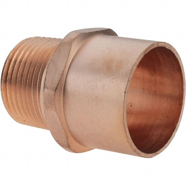 Value Collection - 1 x 3/4" Wrot Copper Pipe Adapter - C X M - Americas Industrial Supply