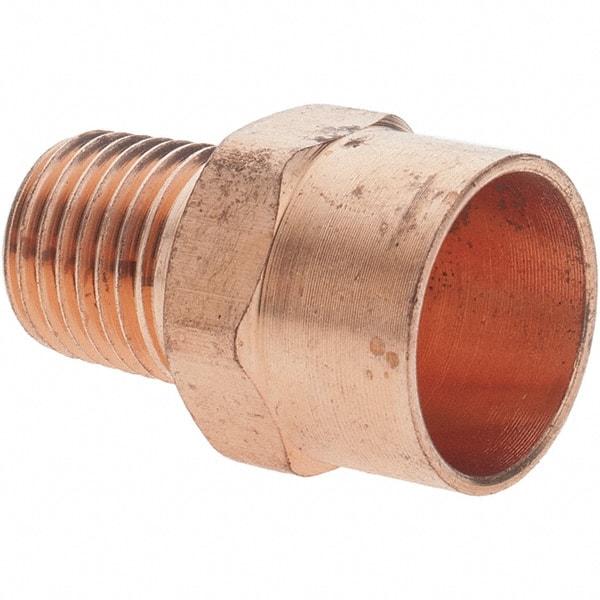 Value Collection - 1/2 x 1/4" Wrot Copper Pipe Adapter - C X M - Americas Industrial Supply