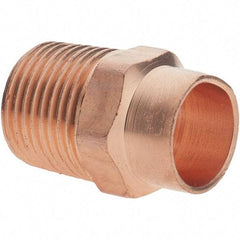 Value Collection - 3/8 x 3/8" Wrot Copper Pipe Adapter - C X M - Americas Industrial Supply