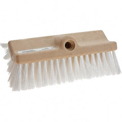 Weiler - Synthetic Scrub Brush - 10" Long Head, White - Americas Industrial Supply