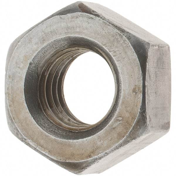 Value Collection - 1/2-13 UNC Steel Right Hand Heavy Hex Nut - 7/8" Across Flats, 31/64" High, Uncoated, 2B Class of Fit - Americas Industrial Supply