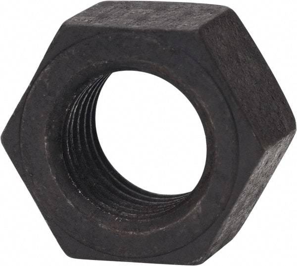 Value Collection - 9/16-12 UNC Steel Right Hand Hex Nut - 7/8" Across Flats, 31/64" High, Zinc Yellow Dichromate Finish - Americas Industrial Supply