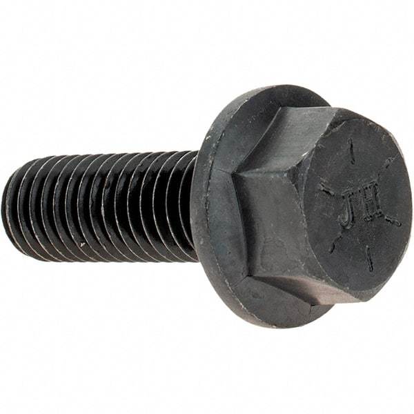 Value Collection - 1/2-13 UNC, 1-1/2" Length Under Head, Hex Drive Flange Bolt - 1-1/2" Thread Length, Grade 8 Alloy Steel, Smooth Flange, Uncoated - Americas Industrial Supply