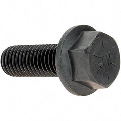 Value Collection - 1/2-13 UNC, 1-1/2" Length Under Head, Hex Drive Flange Bolt - 1-1/2" Thread Length, Grade 8 Alloy Steel, Smooth Flange, Uncoated - Americas Industrial Supply