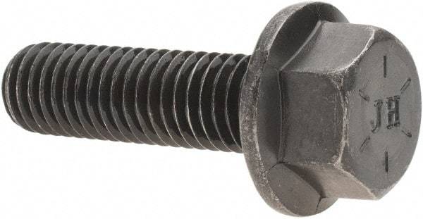 Value Collection - 1/2-13 UNC, 1-3/4" Length Under Head, Hex Drive Flange Bolt - 1-3/4" Thread Length, Grade 8 Alloy Steel, Smooth Flange, Uncoated - Americas Industrial Supply