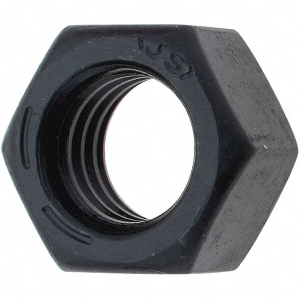 Value Collection - 1/2-13 UNC Steel Right Hand Hex Nut - 3/4" Across Flats, 7/16" High, Uncoated - Americas Industrial Supply