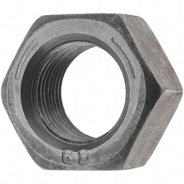 Value Collection - 3/4-16 UNF Steel Right Hand Hex Nut - 1-1/8" Across Flats, 41/64" High, Uncoated - Americas Industrial Supply