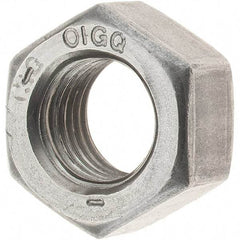 Value Collection - 7/16-20 UNF Steel Right Hand Hex Nut - 11/16" Across Flats, 3/8" High, Uncoated - Americas Industrial Supply