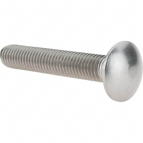 Value Collection - 1/2-13 UNC 3" Length Under Head, Standard Square Neck, Carriage Bolt - 18-8 Stainless Steel, Uncoated - Americas Industrial Supply