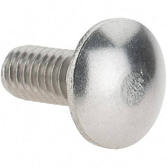 Value Collection - 5/16-18 UNC 3/4" Length Under Head, Standard Square Neck, Carriage Bolt - 18-8 Stainless Steel, Uncoated - Americas Industrial Supply