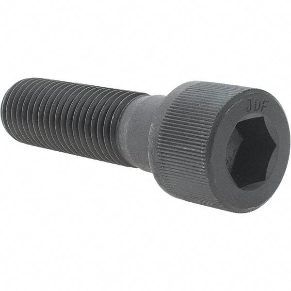 Value Collection - 1-1/8 - 7 UNC Hex Socket Drive, Socket Cap Screw - Alloy Steel, Black Oxide Finish, Partially Threaded, 4" Length Under Head - Americas Industrial Supply