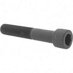 Value Collection - 3/4-16 UNF Hex Socket Drive, Socket Cap Screw - Alloy Steel, Black Oxide Finish, Partially Threaded, 4-1/2" Length Under Head - Americas Industrial Supply