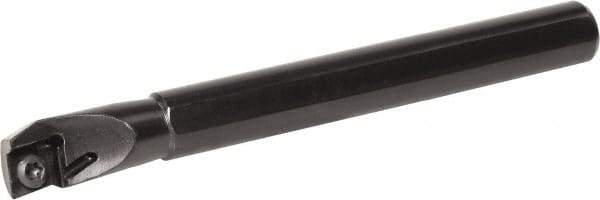 Kyocera - 0.632" Min Bore Diam, 4-3/4" OAL, 1/2" Shank Diam, A...SCLP (C)-E Indexable Boring Bar - 1.14" Max Bore Depth, CPGB 32.., CPMB 32.., CPMH 32.., CPMT 32.. Insert, Screw Holding Method - Americas Industrial Supply