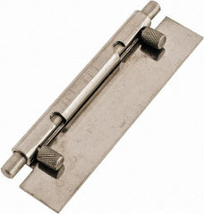 Value Collection - 4" Long x 1" Wide x 0.05" Thick, Keeper Hinge - Stainless Steel - Americas Industrial Supply