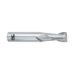 9/16 Dia. x 3-1/2 Overall Length 2-Flute Square End Solid Carbide SE End Mill-Round Shank-Center Cutting-Uncoated - Americas Industrial Supply